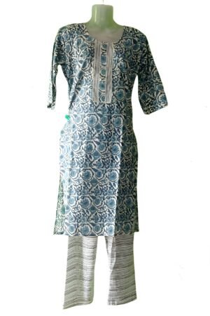 Kurta And Pant Suit Set For Women's L-40 XXL-44