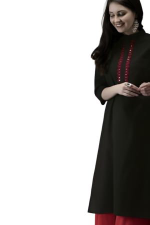 BLACK SINGAL KURTA S-36