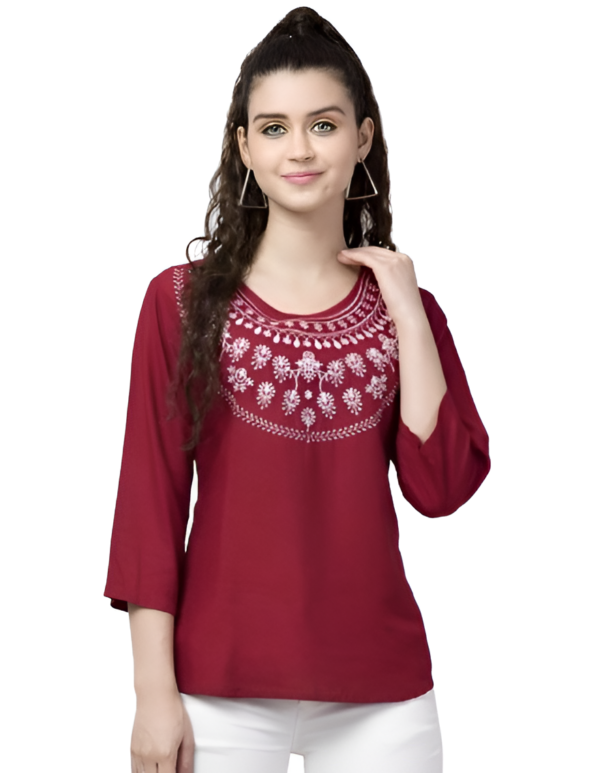 MAROON COLOUR TOP