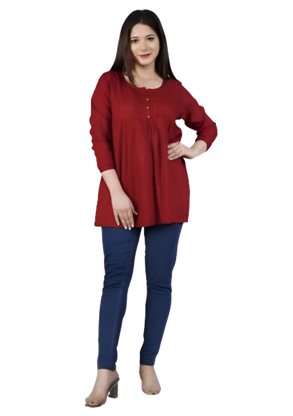 MAROON COLOUR TOP