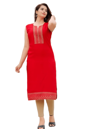 RED COLOUR KURTI M-38